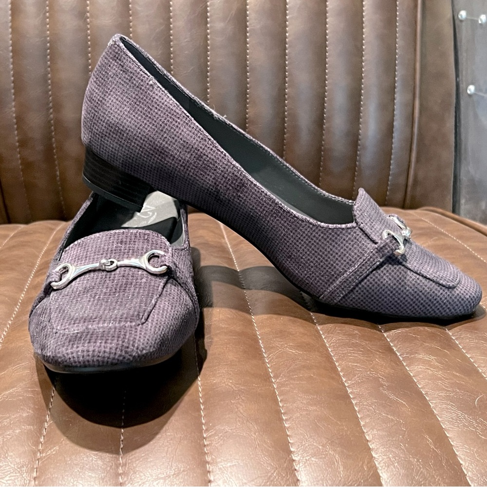A2 Aerosoles Gray Fabric Loafer 10.5W